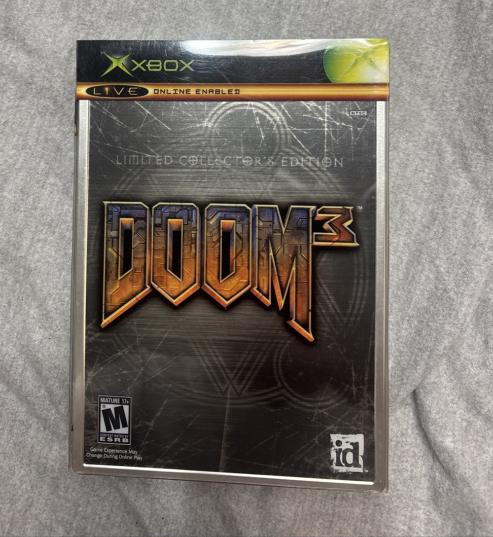 Doom 3: Resurrection of Evil Limited Collectors Edition Microsoft Xbox, 2005 Cib